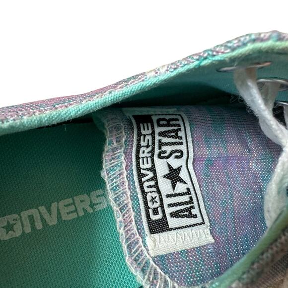 Converse Chuck Taylor All Star Girls Pink Blue Lace Up Round Toe Sneakers Size 3 - Picture 8 of 10